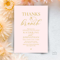 Merci pour un brunch, mariage moderne et élégant