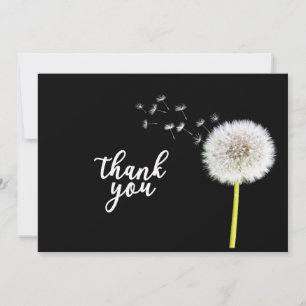 Invitation Merci pour venir à un Dandelion funéraire