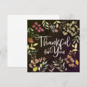 Invitation Merci Pour Vous - Thanksgiving (Devant / Derrière)