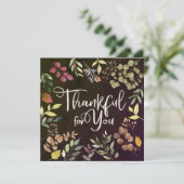 Invitation Merci Pour Vous - Thanksgiving (Debout devant)