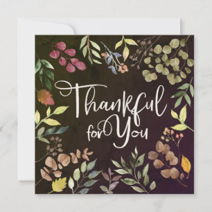 Invitation Merci Pour Vous - Thanksgiving