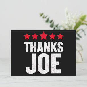 Invitation Merci Président Merci Joe Biden Merci Joe