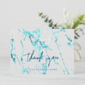 Invitation Merci Script Business Insert Logo BlueMarble (Debout devant)