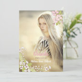 Invitation Merci secret d'études de jardin (Debout devant)