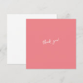 Invitation Merci, texte personnalisable (Devant / Derrière)