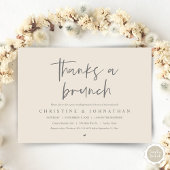 Invitation Merci un brunch, fêter les mariages invitati