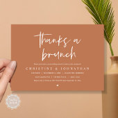 Invitation Merci un brunch, fêter les mariages invitati