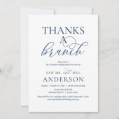 Invitation Merci Un Brunch, Post Mariage Elopement Party (Devant)