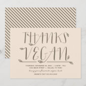 Invitation Merci Vegan (Devant / Derrière)