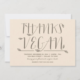 Invitation Merci Vegan