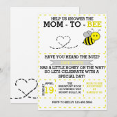 Invitation Mère à abeille (Devant / Derrière)
