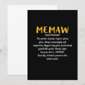 Invitation Mère Art Memaw Définition (Devant / Derrière)