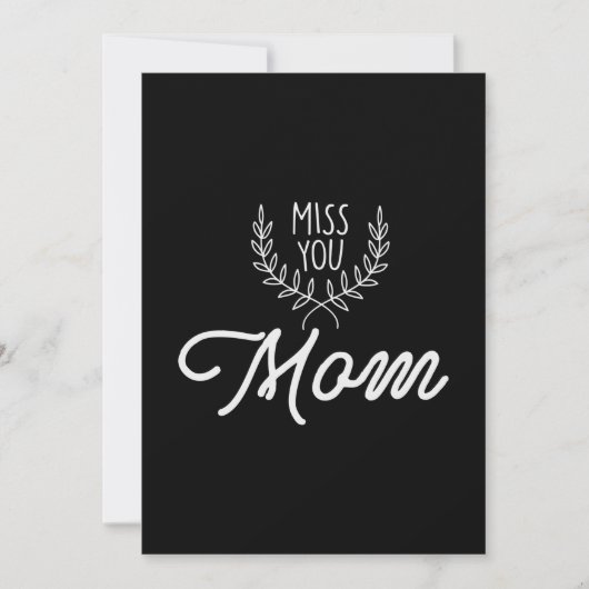 Invitation Mère cadeau Miss You Maman (Devant)
