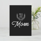 Invitation Mère cadeau Miss You Maman (Debout devant)