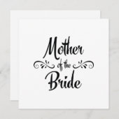 Invitation Mère de la mariée - Dîner de répétition amusant (Devant / Derrière)