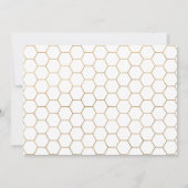 Invitation Mère d'or pour être Baby shower rose pâle (Dos)