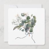 Invitation Mère et enfant sur le Baby shower blanc (Dos)