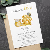 Invitation Mère pour être neutre baby shower minimal