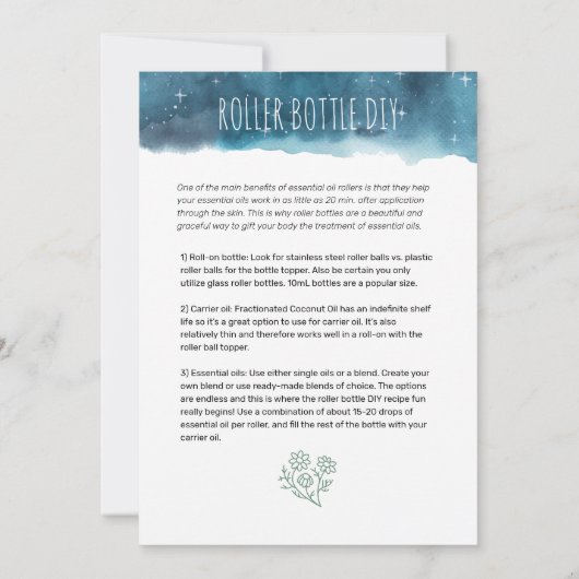 Invitation Mère Terre Essential Oil Diffuser Mélange (Dos)