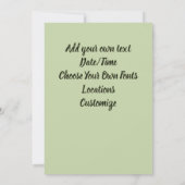 Invitation Mère Terre Gaia Déesse (Dos)