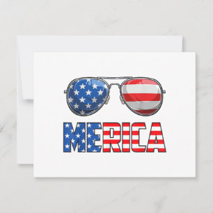 Invitation Merica Lunettes de soleil 4 juillet pour hommes fe