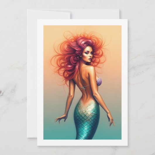 Invitation mermaid (Devant)