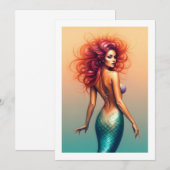 Invitation mermaid (Devant / Derrière)