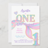 Invitation Mermaid 1er anniversaire (Devant)