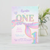 Invitation Mermaid 1er anniversaire (Debout devant)