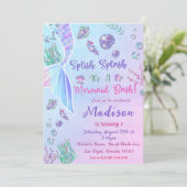 Invitation Mermaid 1er anniversaire ONE der The Sea Party (Debout devant)