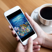 Invitation Mermaid 1er anniversaire Pool Party