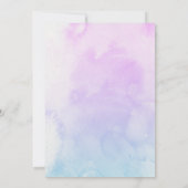 Invitation Mermaid 1er Anniversaire Sous La Fête Mermaid De M (Dos)