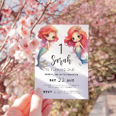 Invitation Mermaid 1er fête d'anniversaire