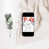 Invitation Mermaid 1er fête d'anniversaire