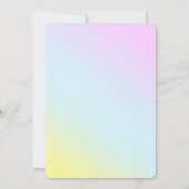 Invitation Mermaid 1ère fête Photo sous la mer anniversaire (Dos)