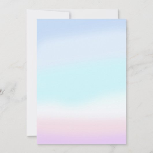 Invitation Mermaid 2e anniversaire Deux La fête de la mer (Dos)