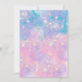 Invitation Mermaid 2e fête d'anniversaire bleu sous la mer (Dos)