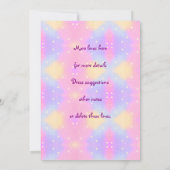 Invitation Mermaid 3e anniversaire Modifier Modifier Modifier (Dos)