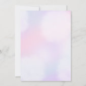 Invitation Mermaid 3e anniversaire sous la fête de la mer (Dos)