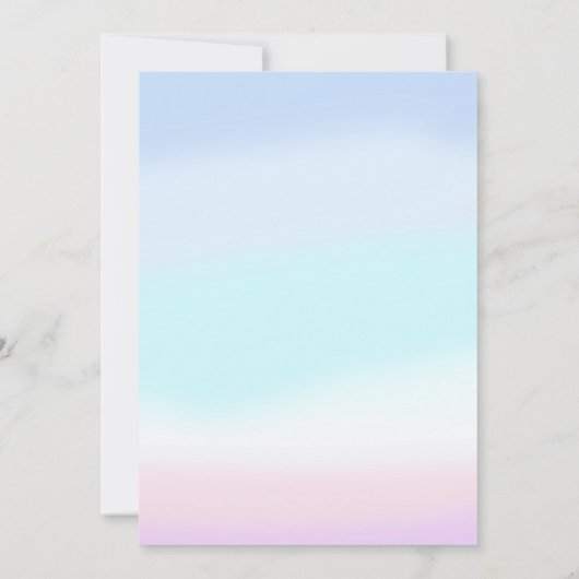 Invitation Mermaid 4e anniversaire Notre petite Fête de Sirèn (Dos)