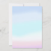 Invitation Mermaid 5e Anniversaire Plongée à cinq (Dos)