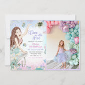 Invitation Mermaid 5e Anniversaire Plongée à cinq (Devant)