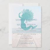 Invitation Mermaid Beach Ou Lakeside Mariage (Devant)