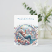 Invitation Mermaid Christening (Debout devant)