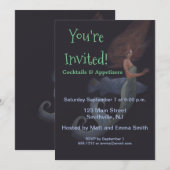 Invitation Mermaid Cocktail Party Modèle d'invitation personn (Devant / Derrière)