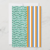 Invitation Mermaid & Construction Joint Boy Girl Anniversaire (Dos)