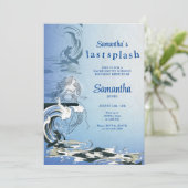 Invitation Mermaid Dernier Splash Tropical Beach BACH Week-en (Debout devant)