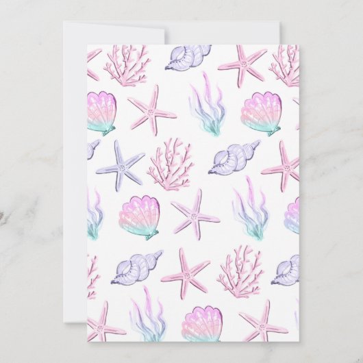 Invitation Mermaid Dive into Five 5th Birday Party (Dos)