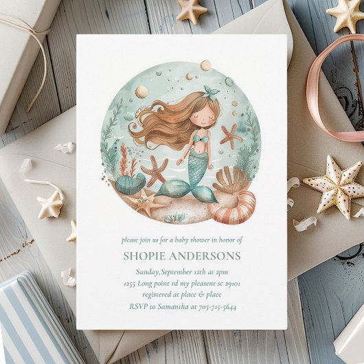 Invitation Mermaid Dreams Kids