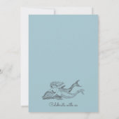 Invitation Mermaid Et Dolphin Beach Mariage (Dos)